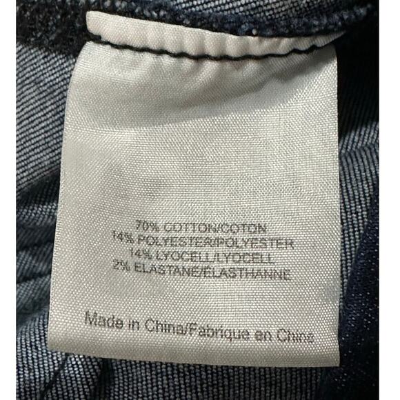 Tory Burch Sz 28 Pull On‎ Stretchy Denim Legging Dark Wash Jegging Elastic Waist - Picture 4 of 14